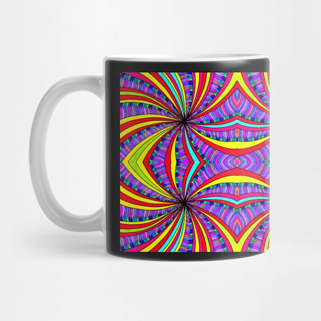 Psychedelic Abstract colourful work 137 by CallumHoare